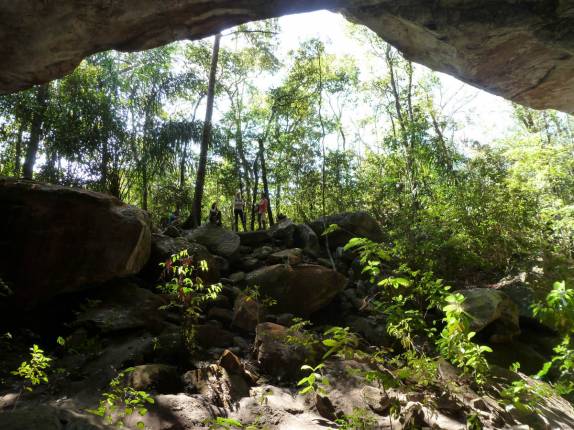 Saída da caverna Aroe-Jari, na Chapada dos Guimarães, em Mato Grosso